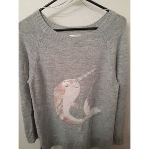 Lauren Conrad Sequin Narwhal Sweater